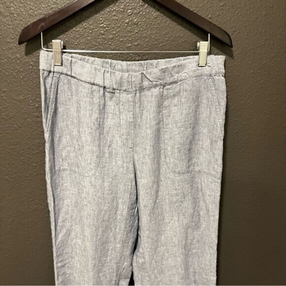 J. Jill, Pure Jill, Linen Roll Tab Pants - Picture 2 of 12